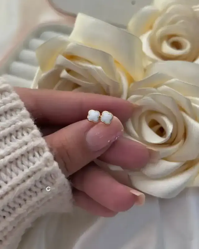 Topos Van Cleef Pequeño Blanco