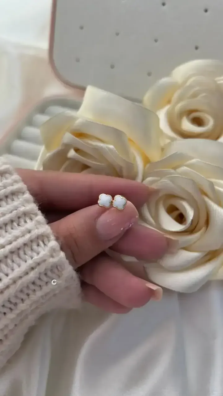 Topos Van Cleef Pequeño Blanco